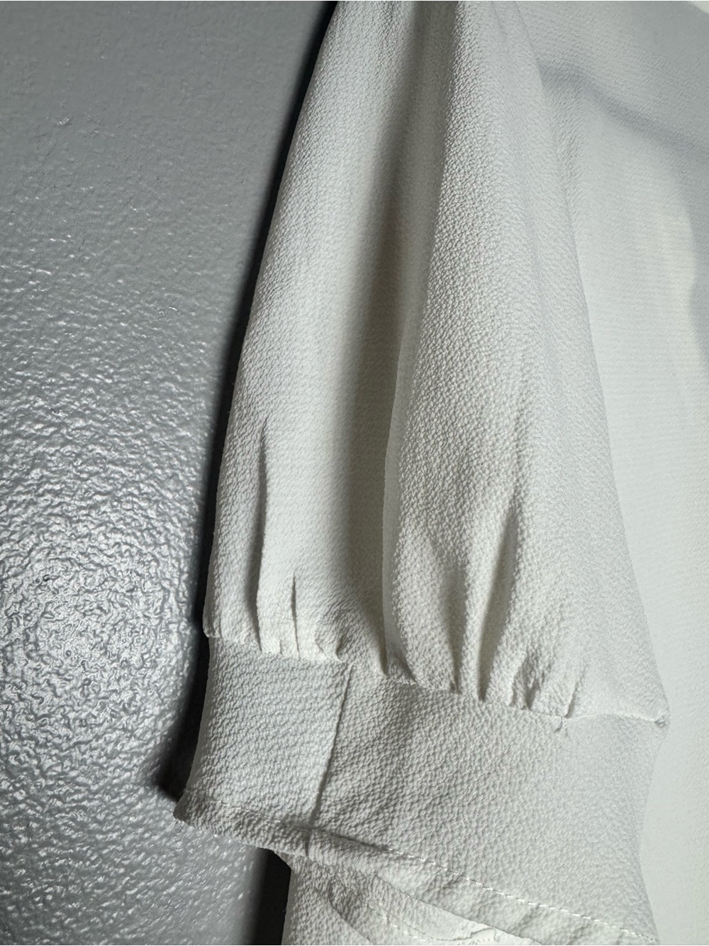 CeCe White Tie-Neck Ruffle Blouse - Picture 5 of 6